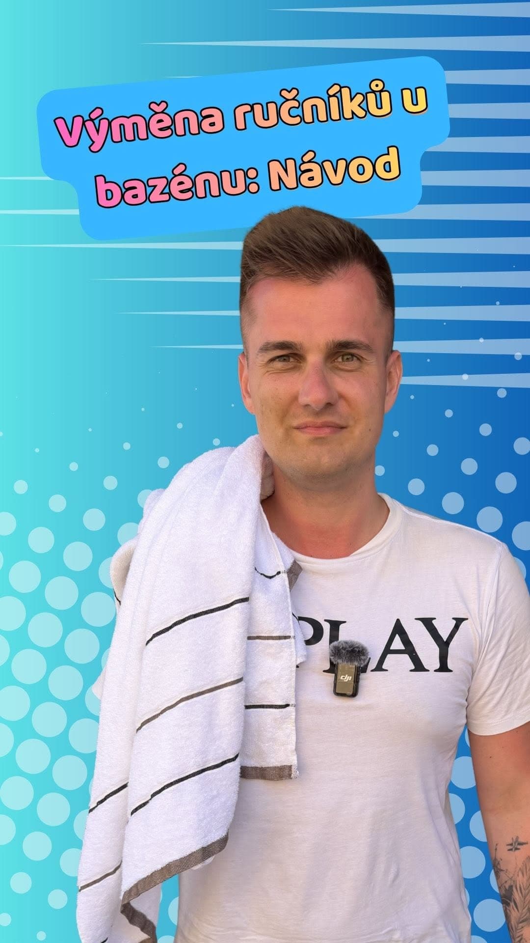 Došly ti na pokoji čisté ručníky, nebo nevíš, kde si u bazénu vyměnit plážovou osušku? 🏊‍♂️ Nemusíš mluvit rukama noham