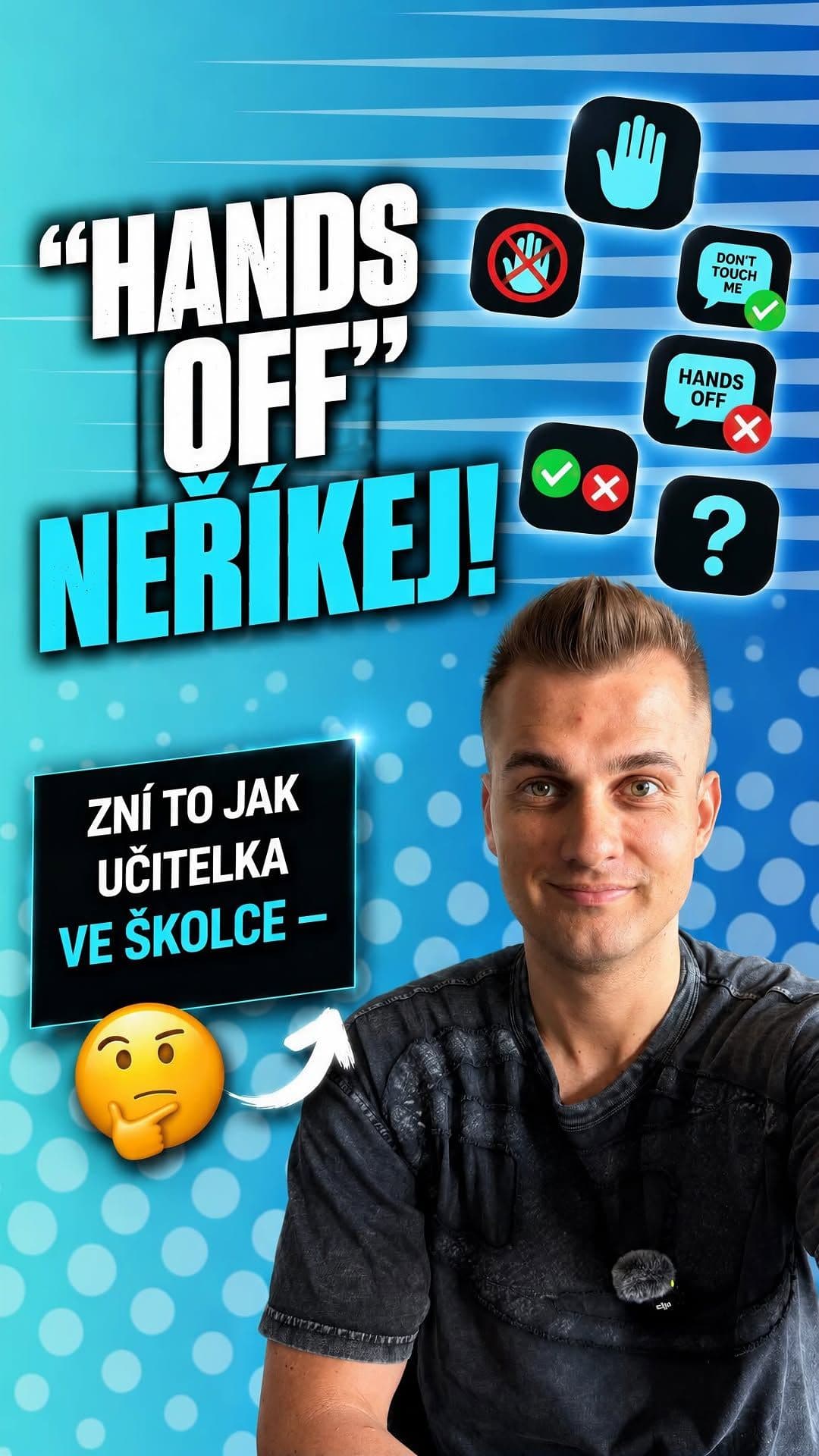 Udržujte angličtinu jednoduchou a přímočarou – přesně tak, jak to dělají rodilí mluvčí. 🇺🇸

Chceš se naučit mluvit při
