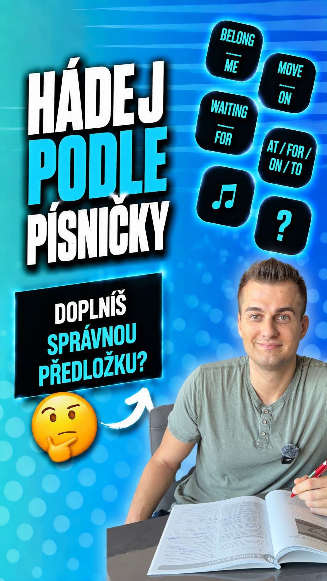 Taky někdy tápeš v anglických předložkách? 🧠 

Často stačí přestat složitě přemýšlet nad
gramatickými pravidly a prostě